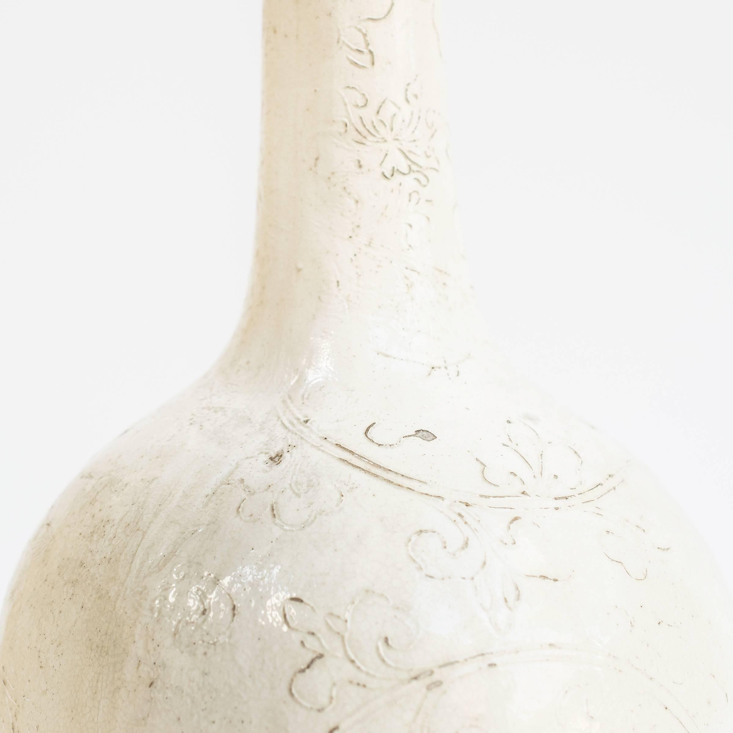 18th Century and Earlier 11th Century Chinese Dingyao Porcelain Vase
