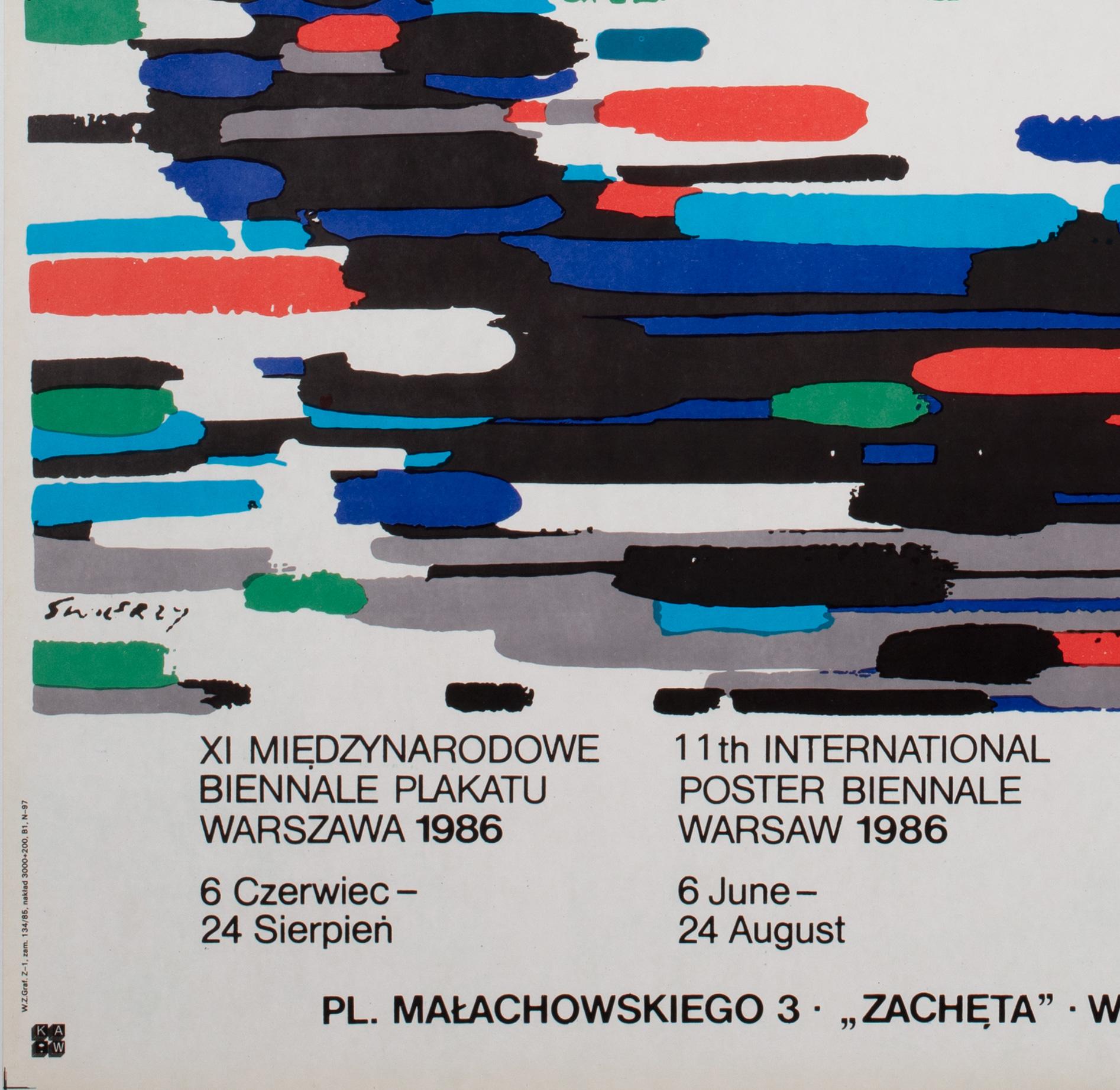 11th International Poster Biennale Warsaw 1986, Waldemar Swierzy For Sale 2