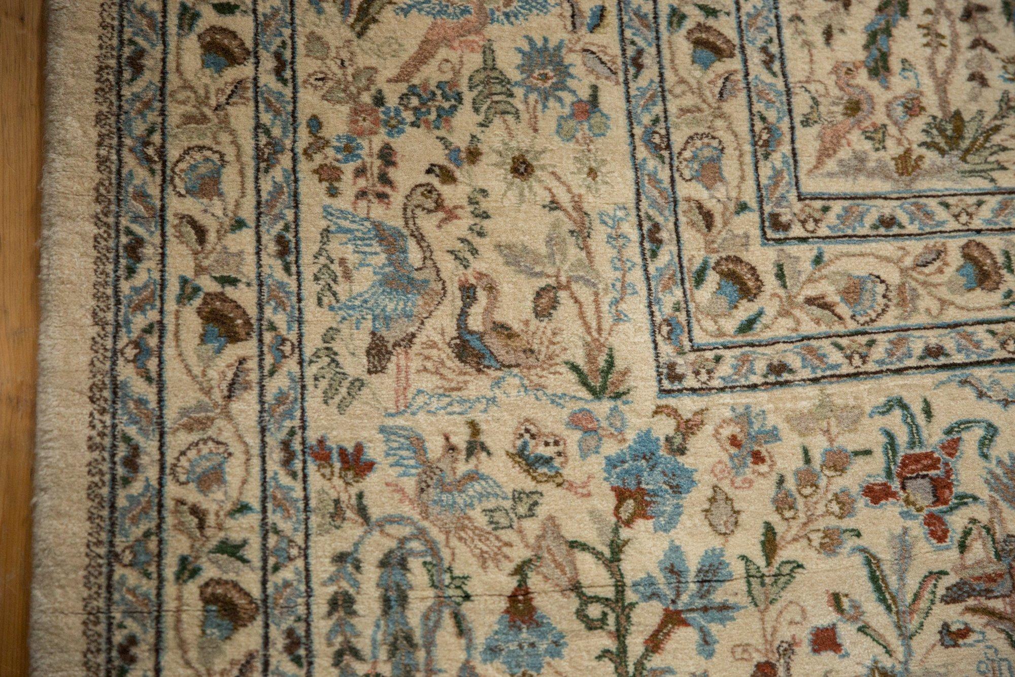 Wool Vintage Tabriz Square Carpet For Sale