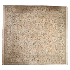 Vintage Tabriz Square Carpet