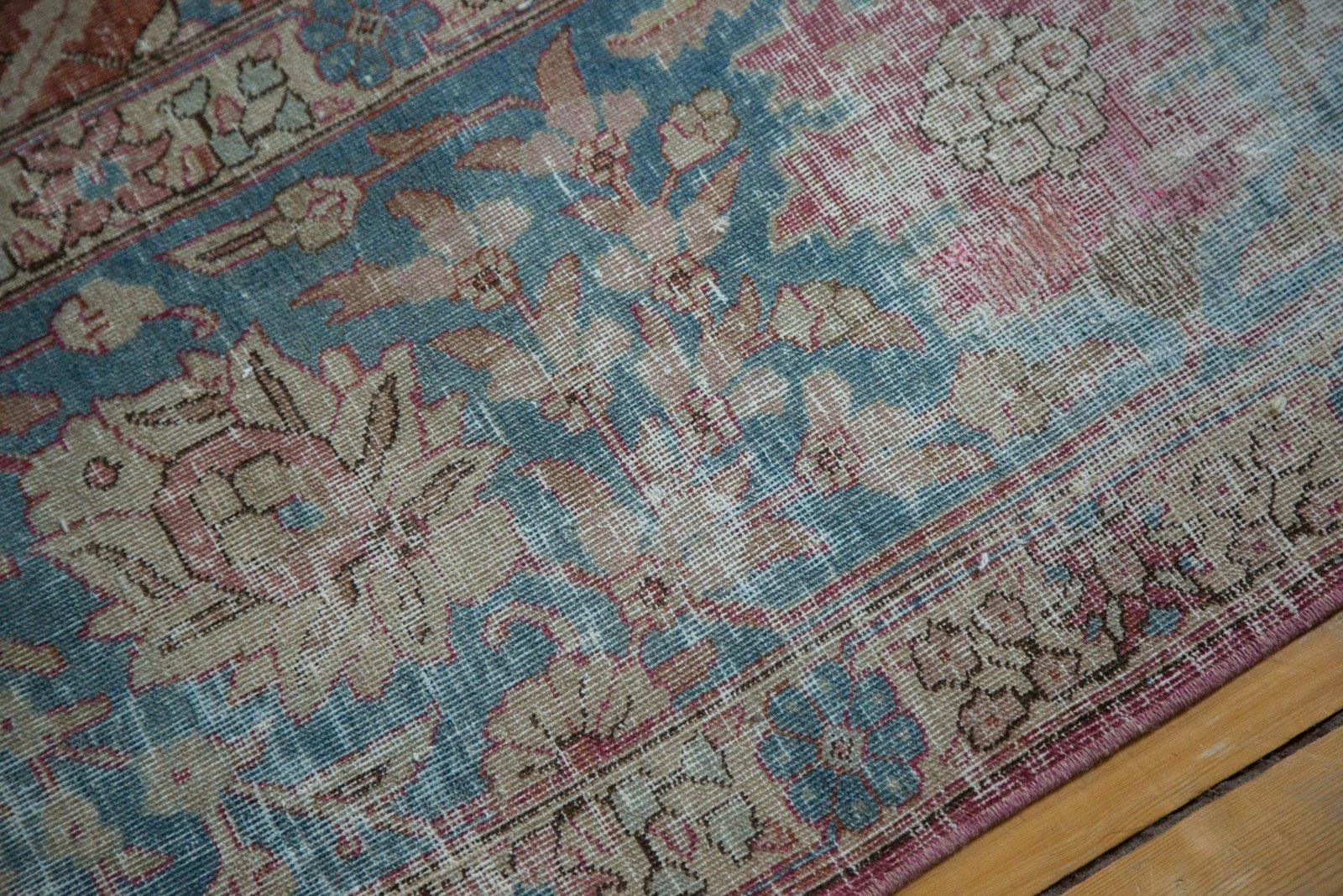 Vintage Distressed Tabriz Carpet For Sale 11