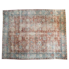 Tapis vintage de Tabriz vieilli