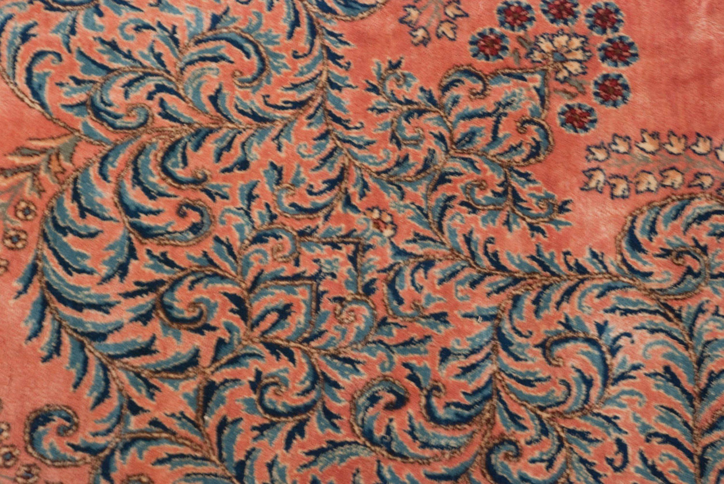 Persian Vintage Fine Kerman Carpet For Sale