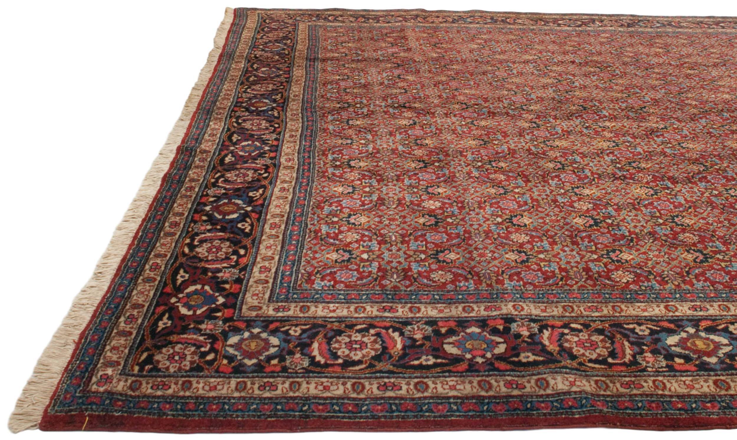 Persian Vintage Tabriz Carpet For Sale