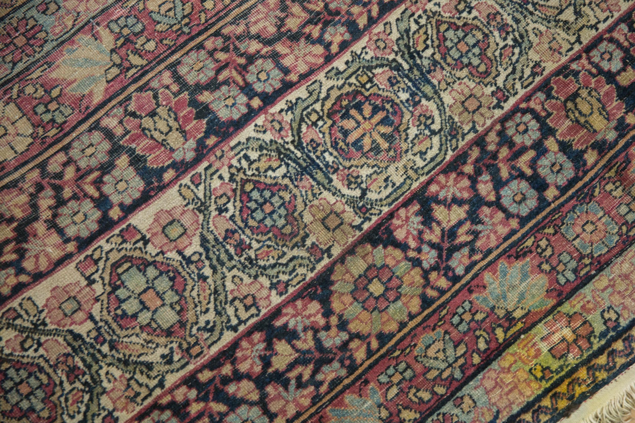 Late 19th Century Antique Kermanshah Carpet For Sale