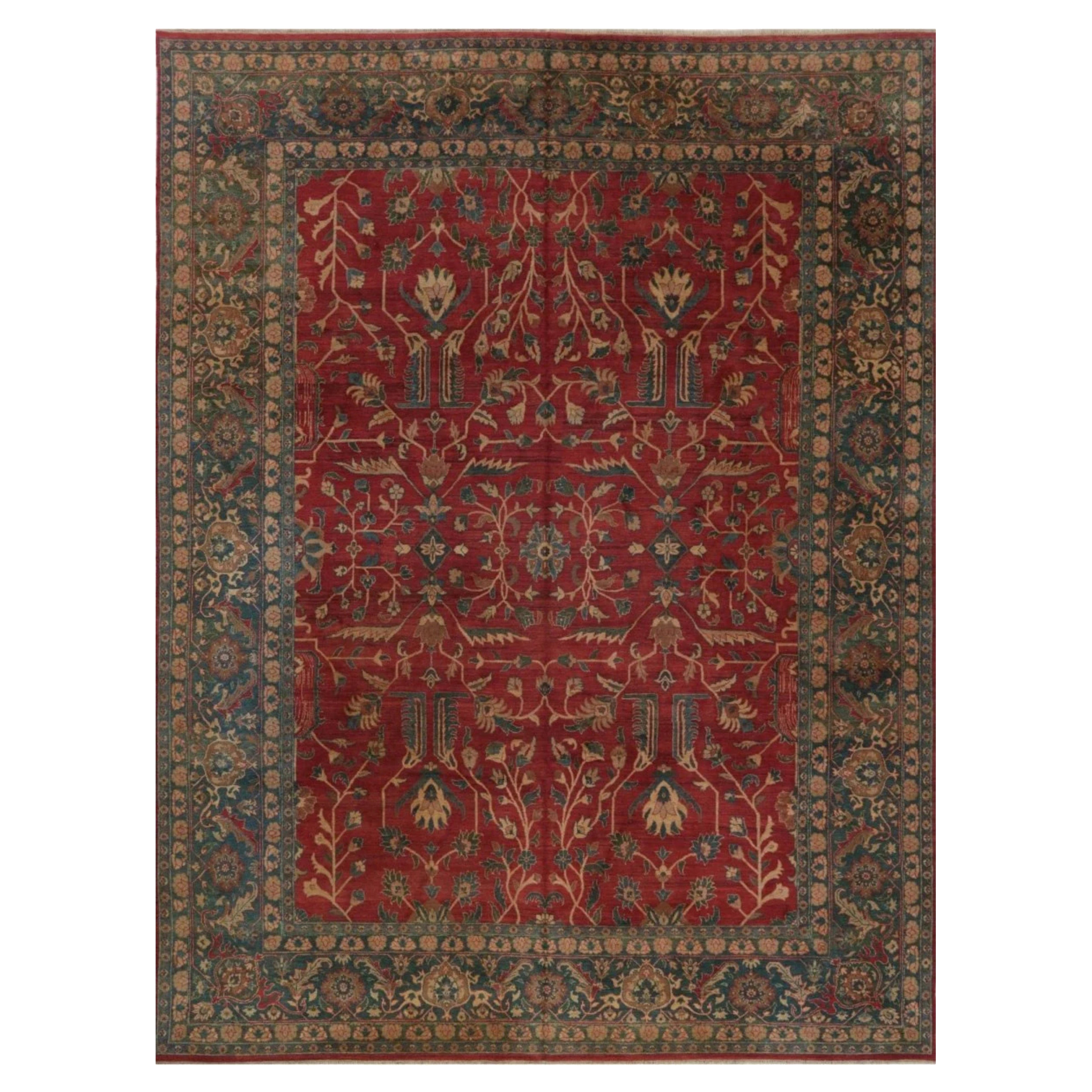 11x15 Hand Knotted Mahal Style Area Rug