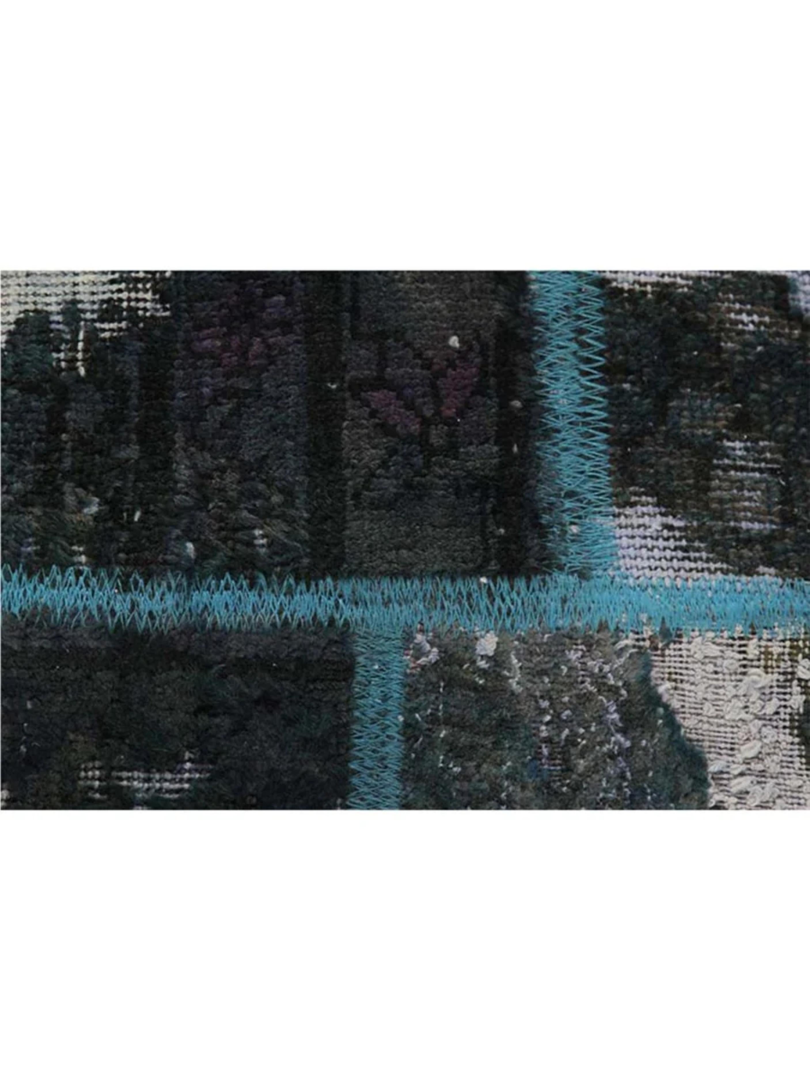Other 11x15 Hand-Knotted Vintage Distressed Patchwork Area Rug For Sale