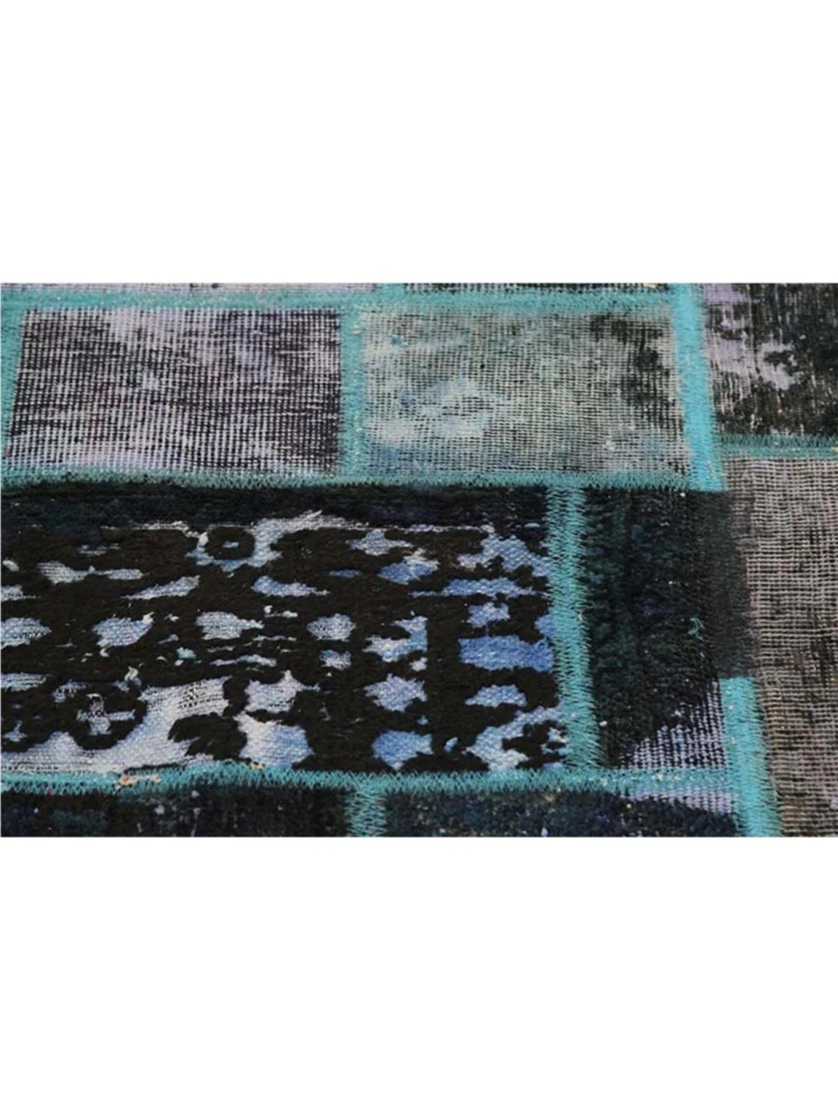 11x15 Hand-Knotted Vintage Distressed Patchwork Area Rug For Sale 1