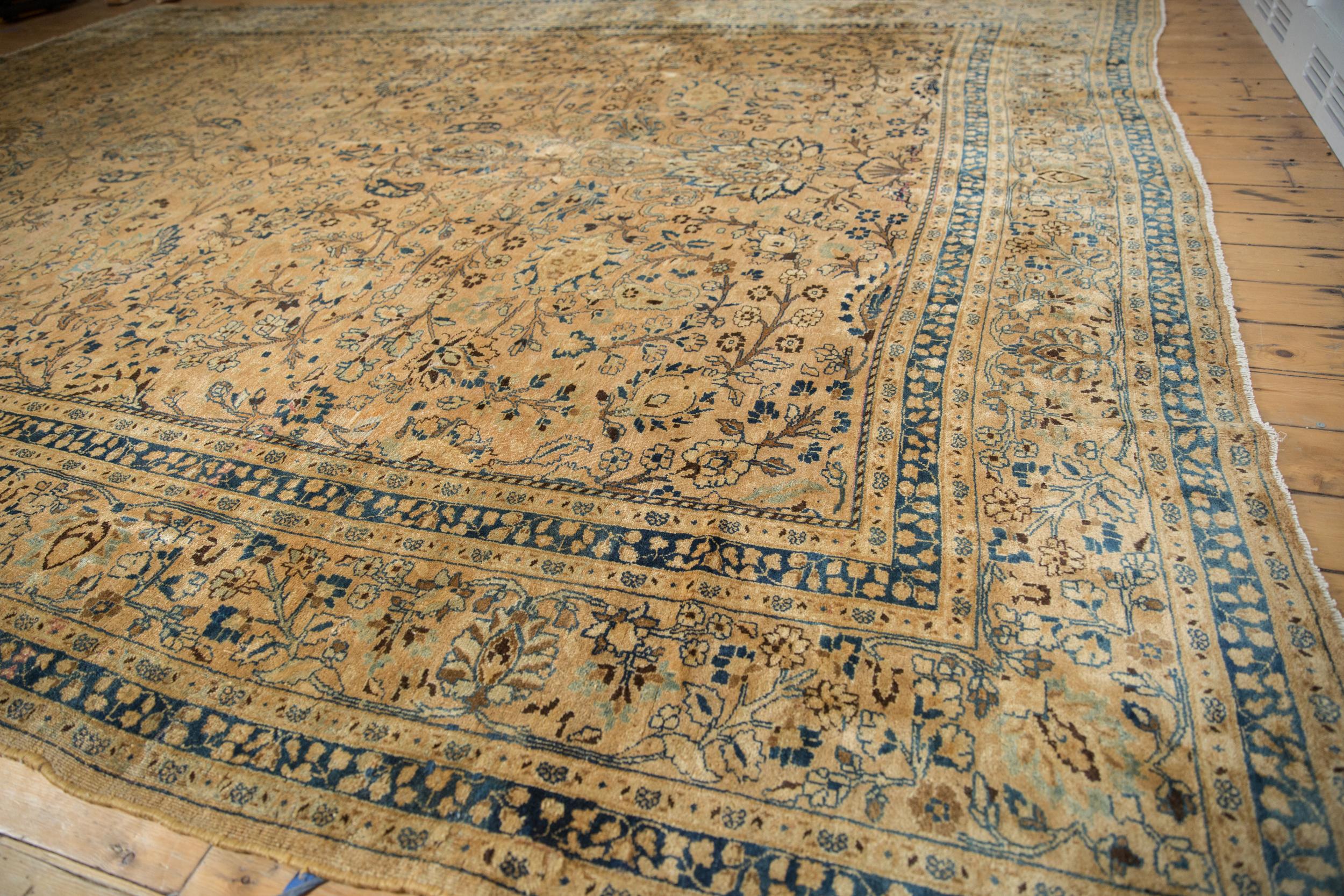 Other Vintage Distressed Meshed Carpet For Sale