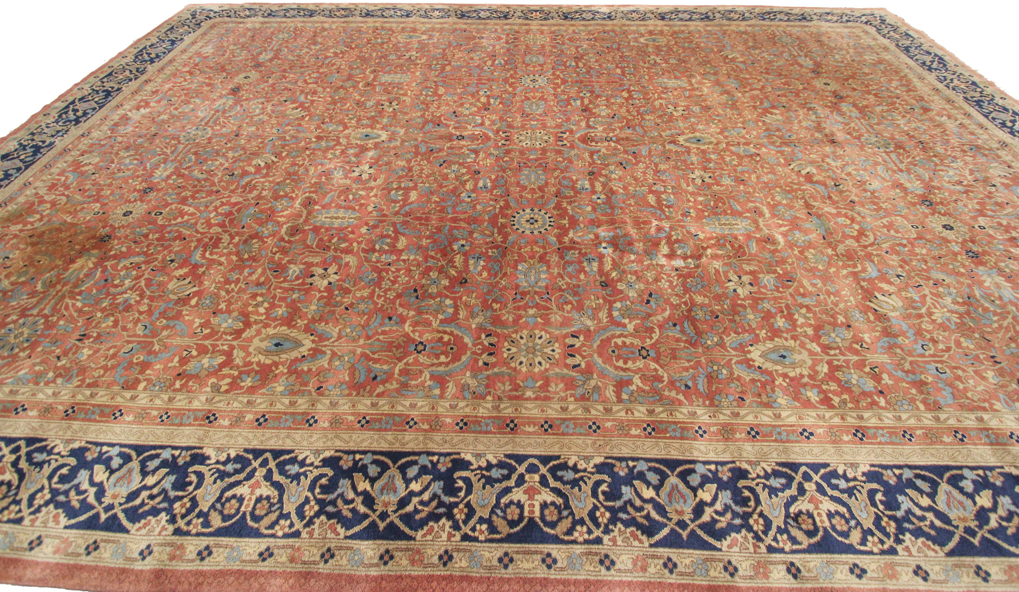 11X16 Antique Turkish Oushak Rug 328cmx483cm Sivas Rug Fine Weave c.1890 im Zustand „Gut“ im Angebot in New York, NY
