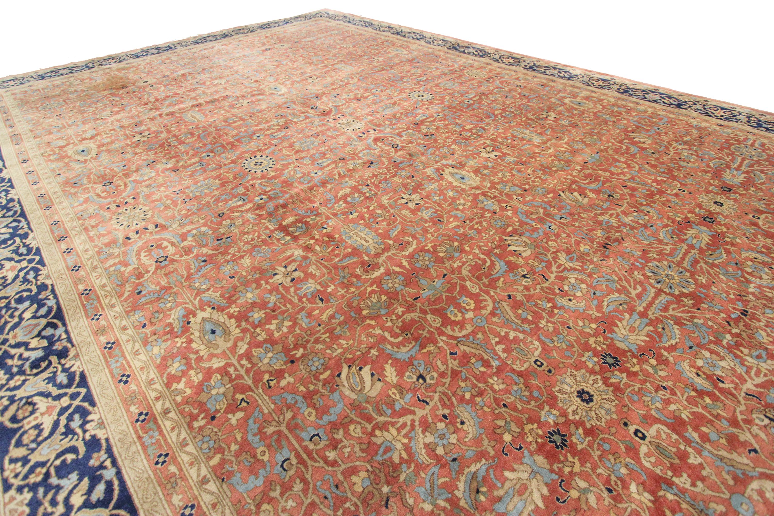 11X16 Antique Turkish Oushak Rug 328cmx483cm Sivas Rug Fine Weave c.1890 (Wolle) im Angebot