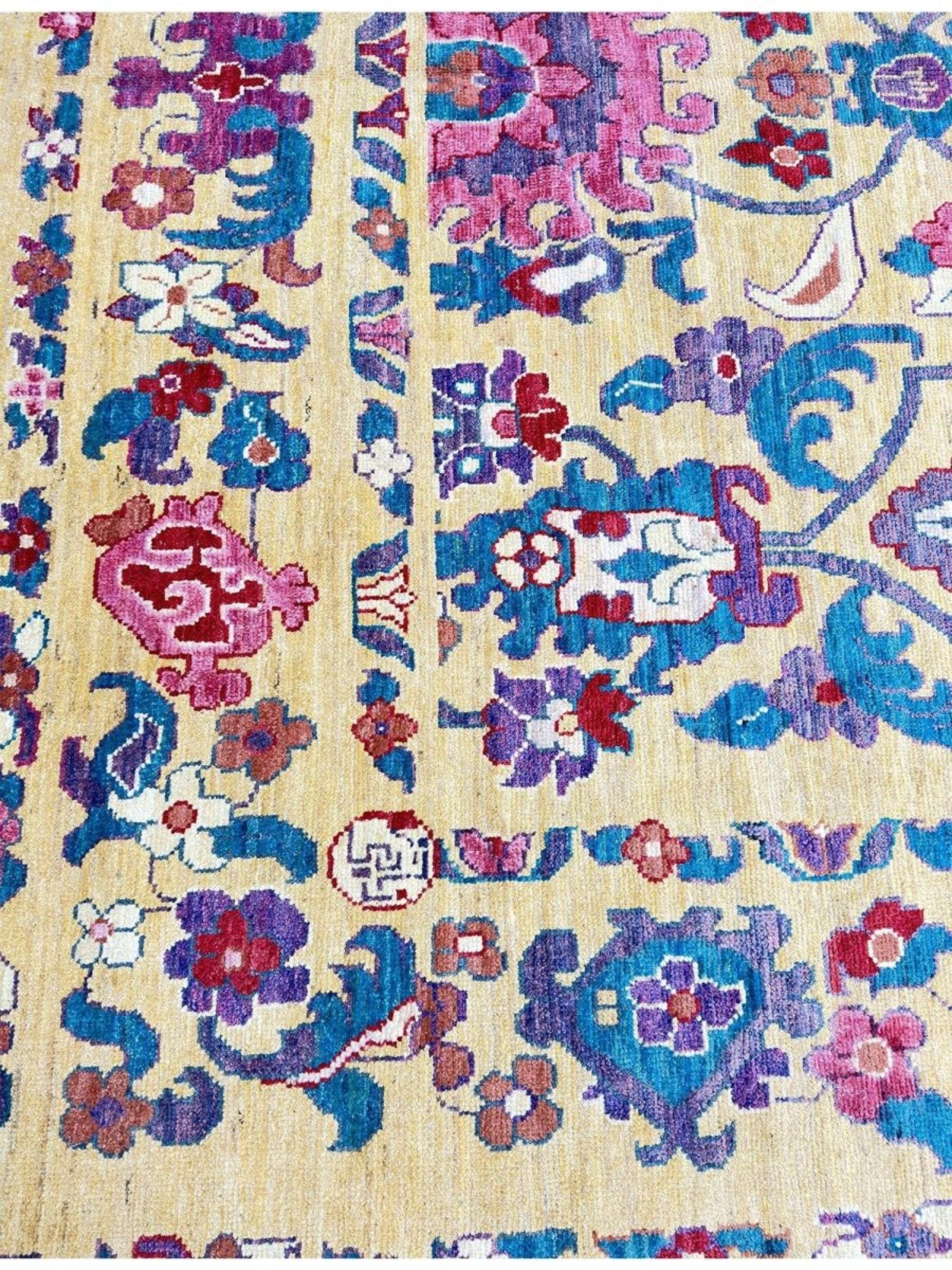 11x16 Handgeknüpfter Sultanabad Rugs Vorleger (Persisch) im Angebot