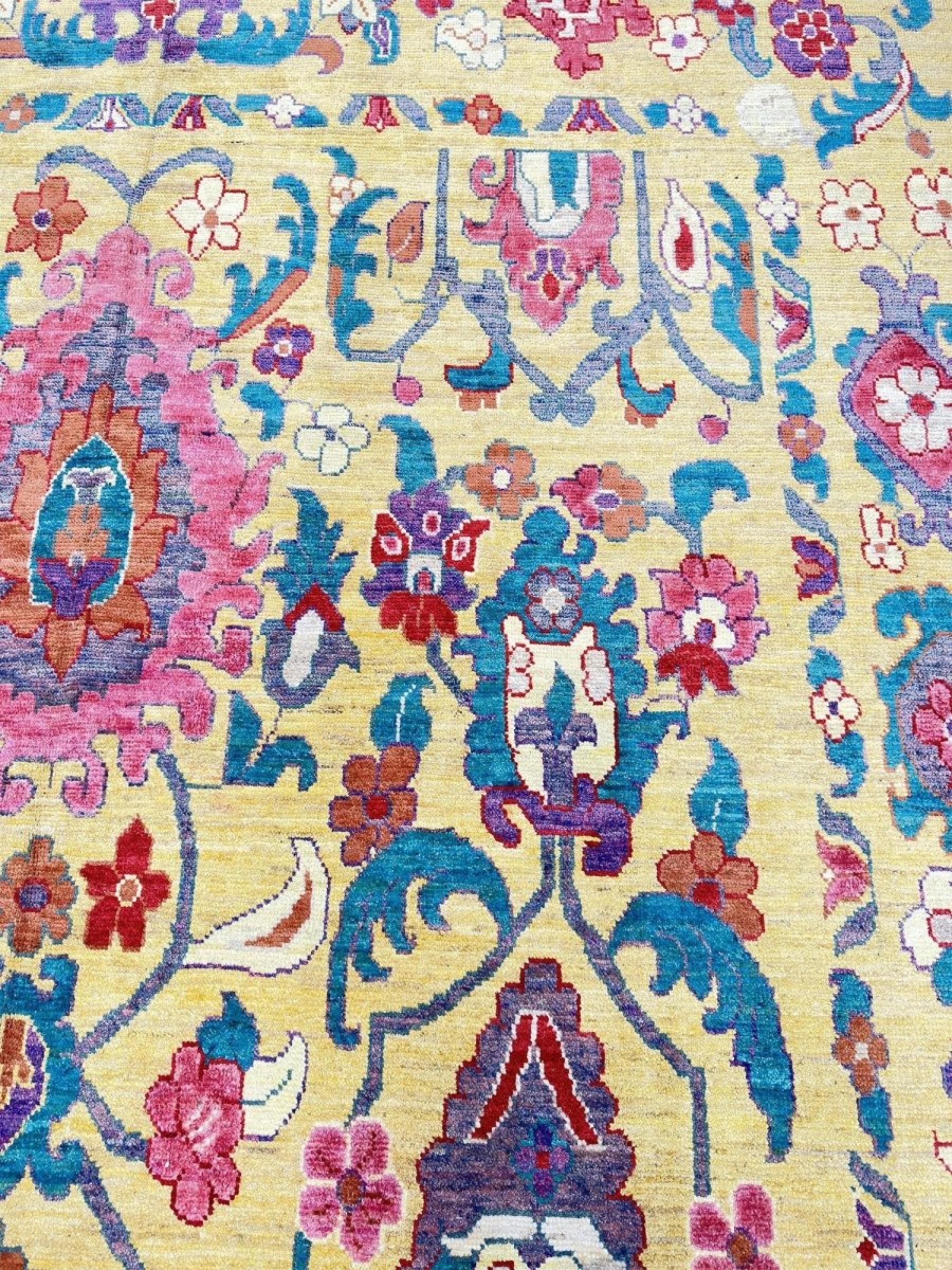 11x16 Handgeknüpfter Sultanabad Rugs Vorleger (21. Jahrhundert und zeitgenössisch) im Angebot