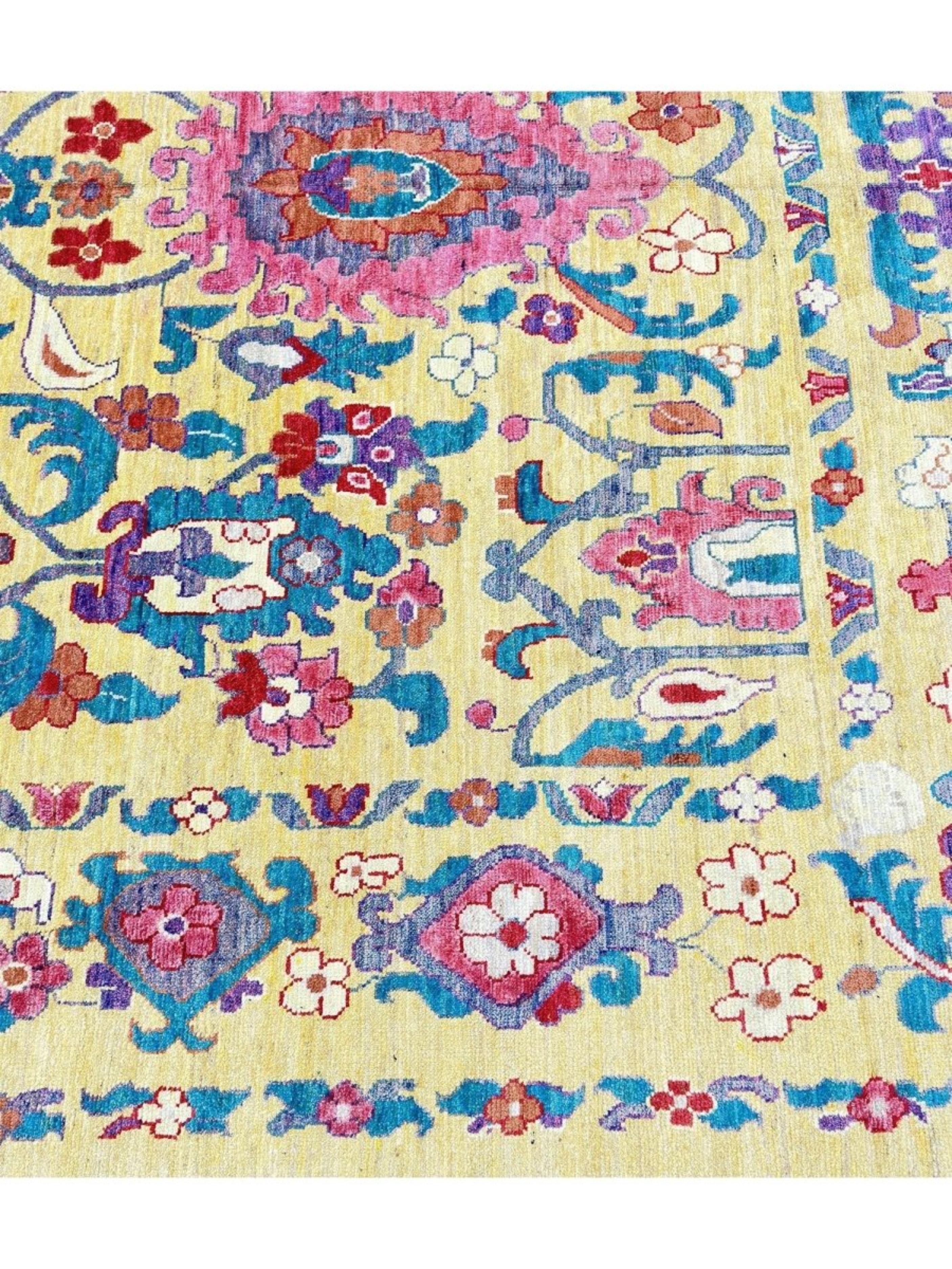 11x16 Handgeknüpfter Sultanabad Rugs Vorleger (Wolle) im Angebot