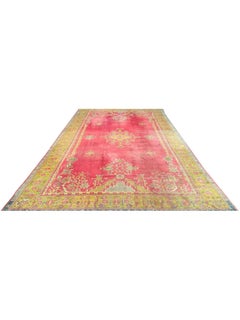 11x17 Hand Knotted Antique Turkish Oushak Area Rug