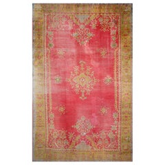 11x17 Hand Knotted Antique Turkish Oushak Area Rug