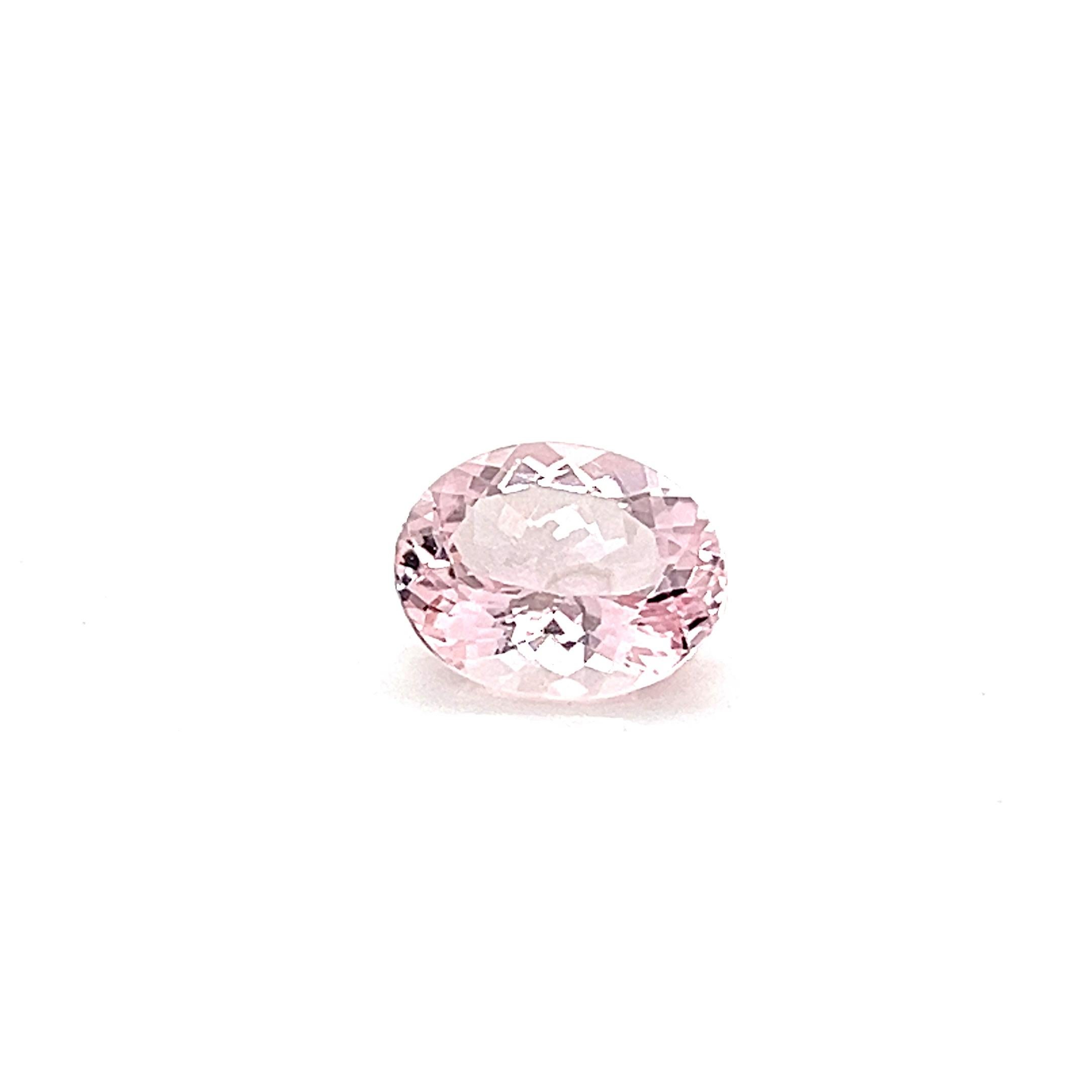 Oval Cut 11x9mm Oval Faceted Cut Natural Pink Morganite Loose Gemstone AA Grade Morganite For Sale