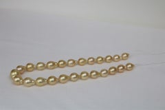 Golden Drop/Baroque Necklace with Gold Clasp