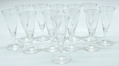 12  1960s Steuben #7924 Controlled Bubble Smaller Goblets/ Wines