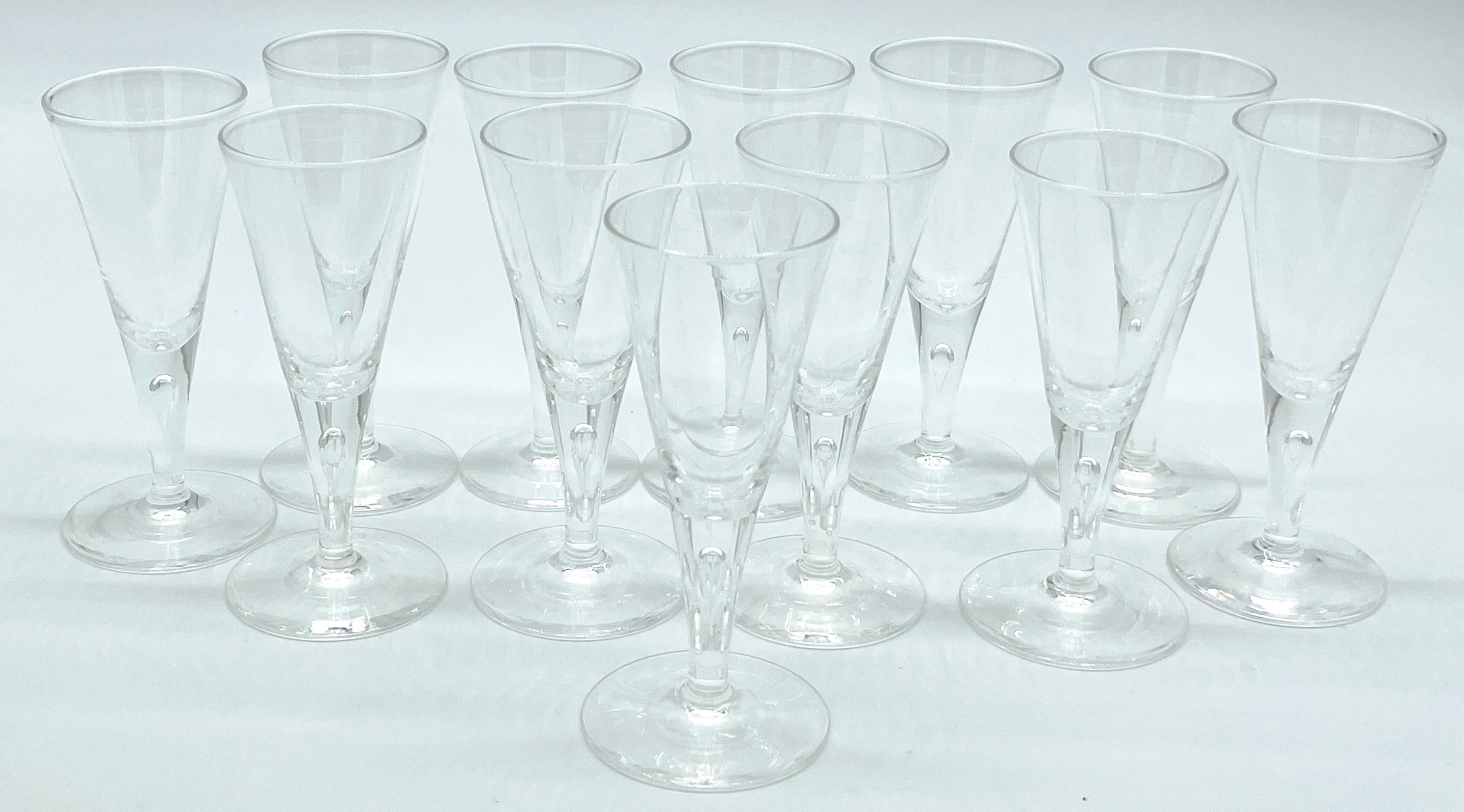 12  1960s Steuben #7924 Burbuja Controlada Copas Pequeñas/ Vinos en venta 2