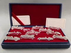 12 Alfa Romeo sterling silver place card holders