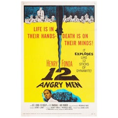 "12 Angry Men" 1957 U.S. One Sheet Film Poster