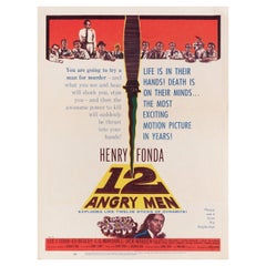 12 Angry Men 1957 U.S. Window Card Film Poster