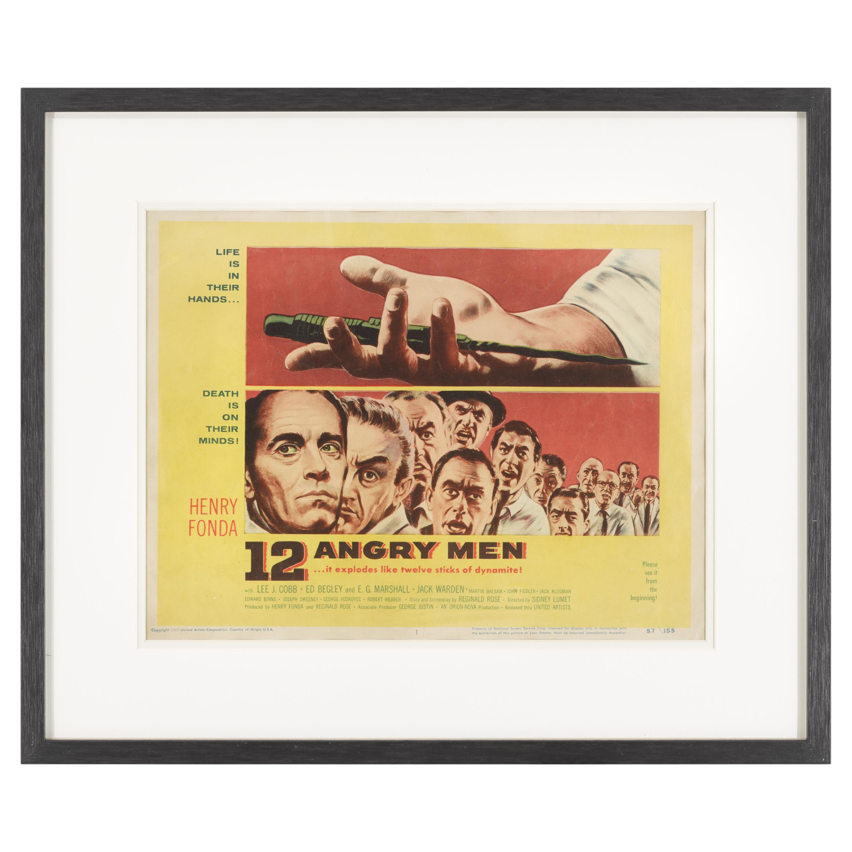 12 Angry Men 1957 U.S. Window Card Film Poster at 1stDibs