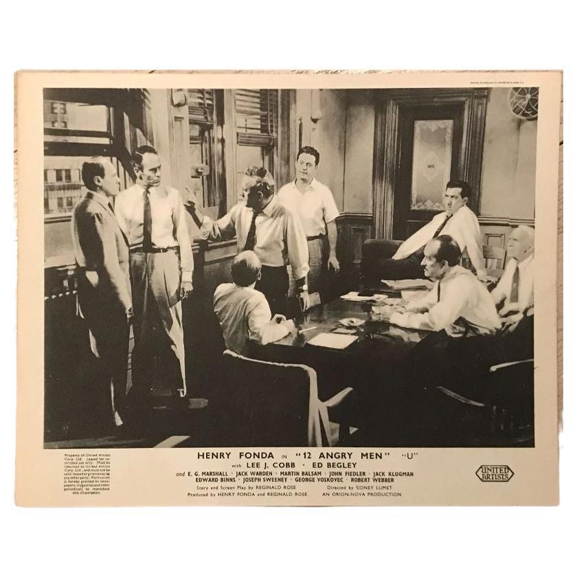 12 Angry Men, Unframed Poster, 1957, #2 of a Set of 8 For Sale