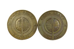 12 Antique Art Nouveau Bronze NCR Employee Medals Medallions Awards