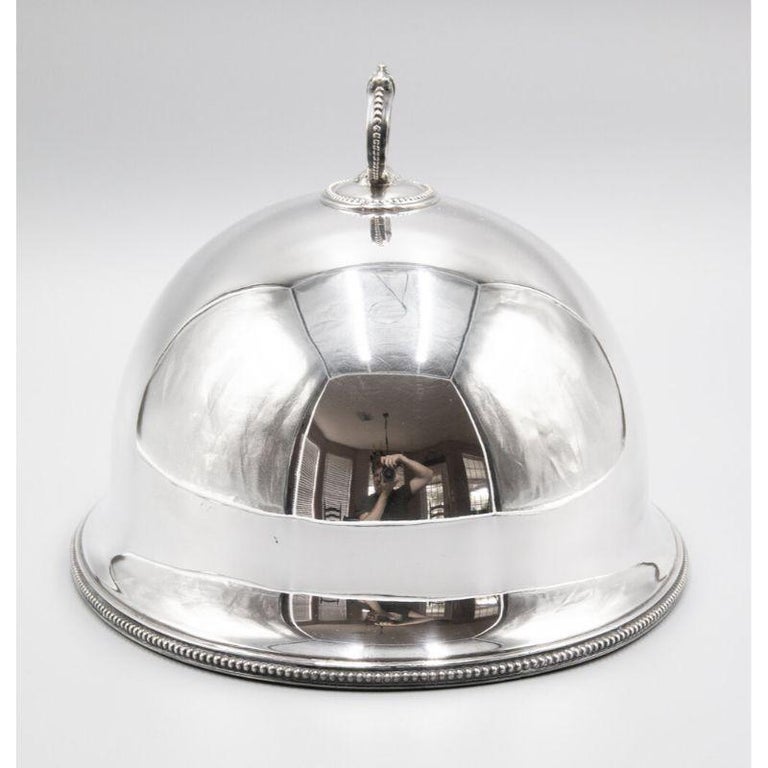 Antique English Silver Plate Meat Dome at 1stDibs