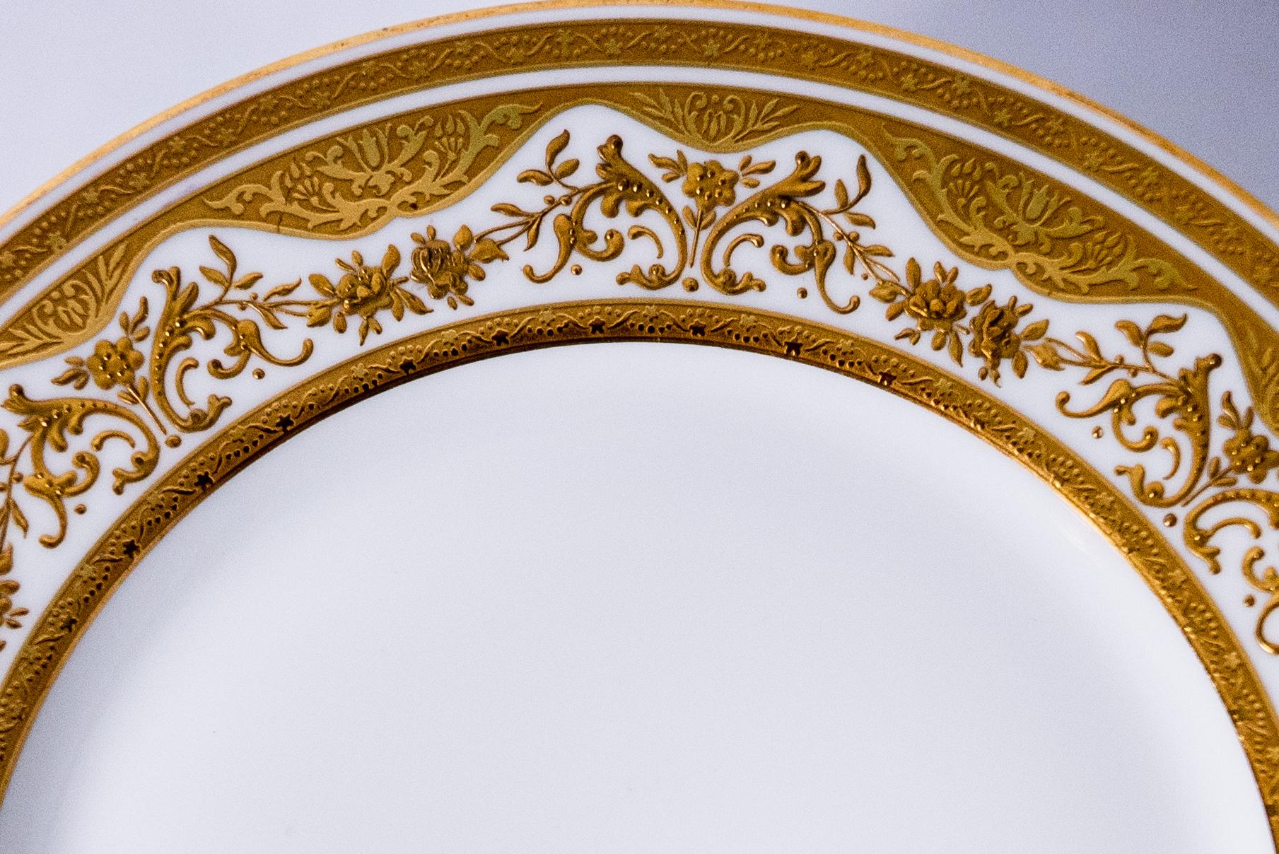 limoges gold rimmed plates