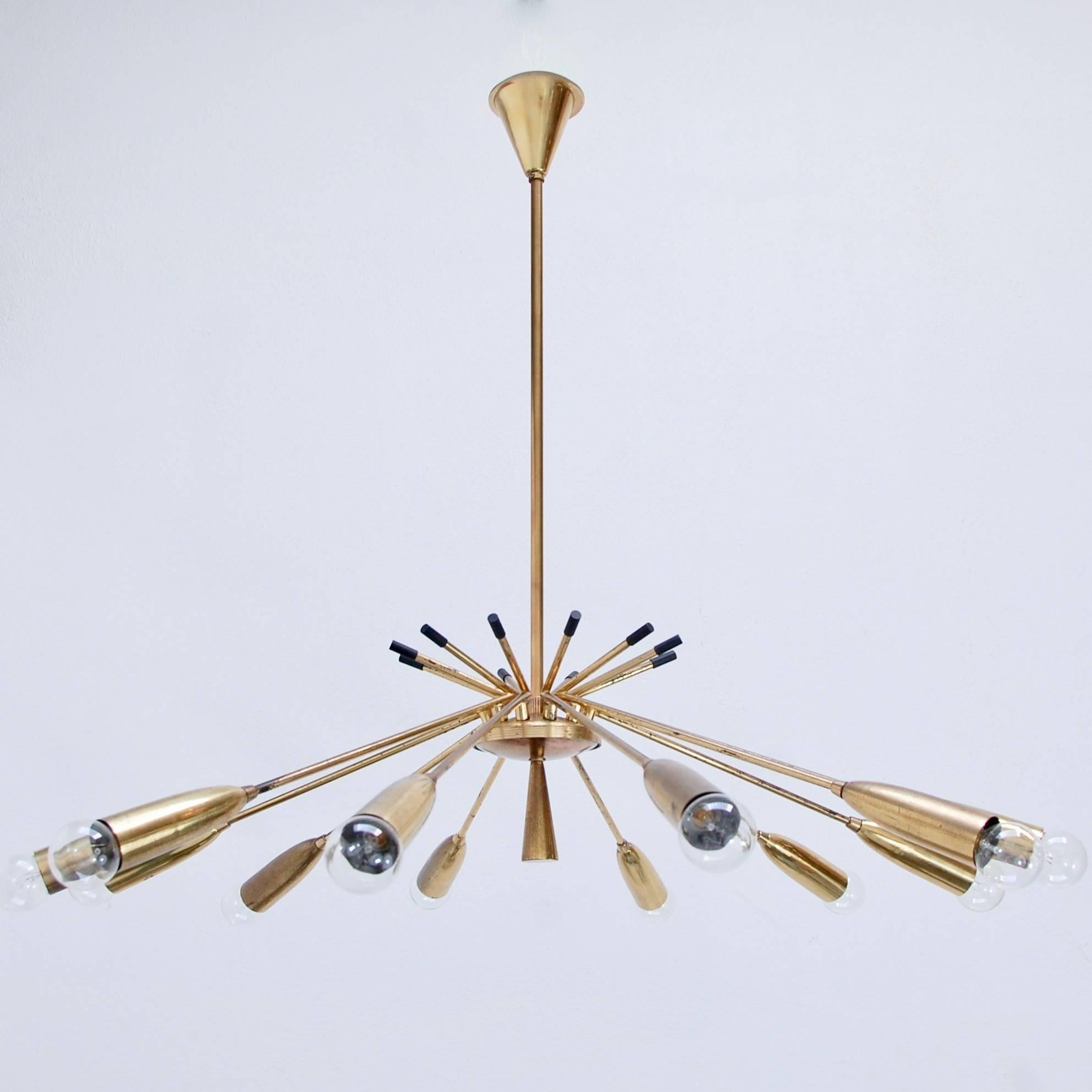 20th Century Twelve-Arm Modernist Chandelier