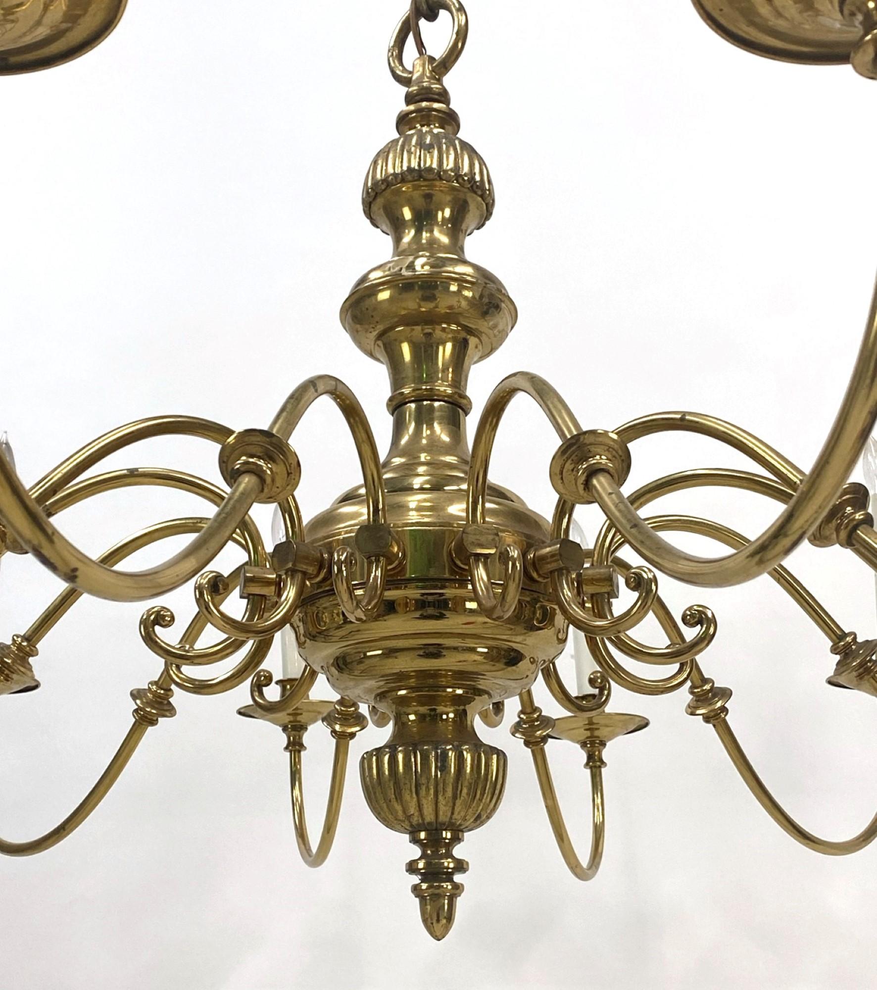 williamsburg brass chandelier