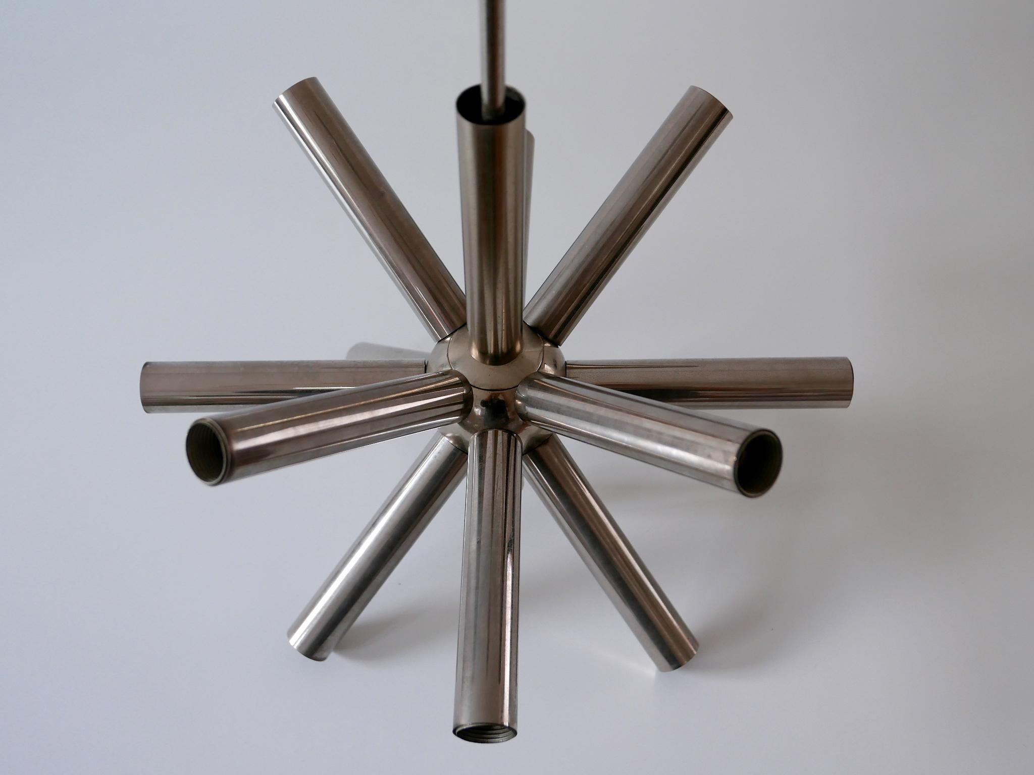 12-Armed Mid-Century Modern Sputnik Chandelier or Pendant Lamp, 1960s, Germany For Sale 9