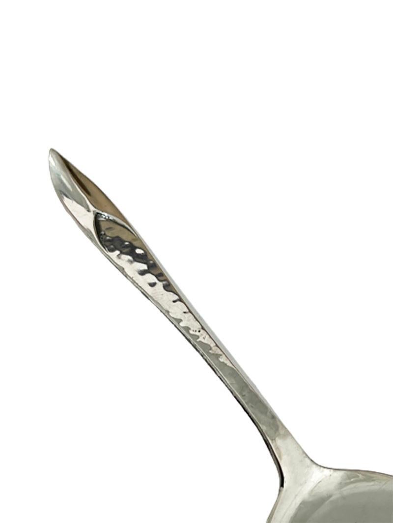 20th Century 12 Art Deco Dutch Silver Ice Spoons by Gerritsen and Van Kempen, 1930 For Sale