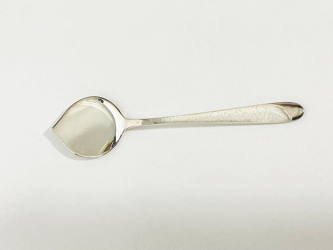 Argento 12 cucchiai da ghiaccio in argento olandese Art Deco di Gerritsen & Van Kempen, anni '30 in vendita