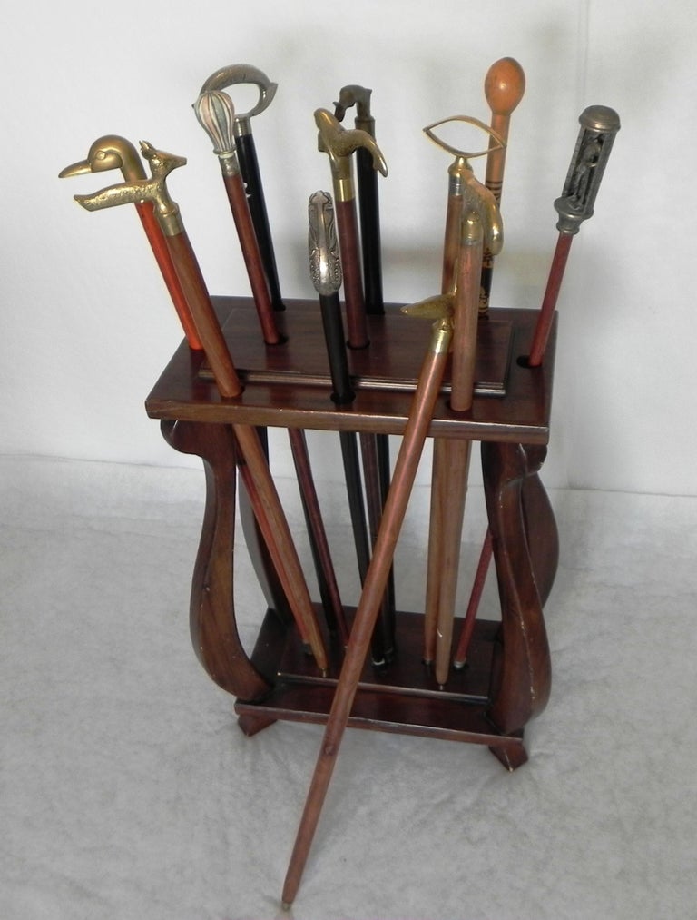 Rebecca Mobili Porta Ombrelli Vintage In MDF E Canvas - Beige/Marrone, 50x20x20 Cm - Foto 7