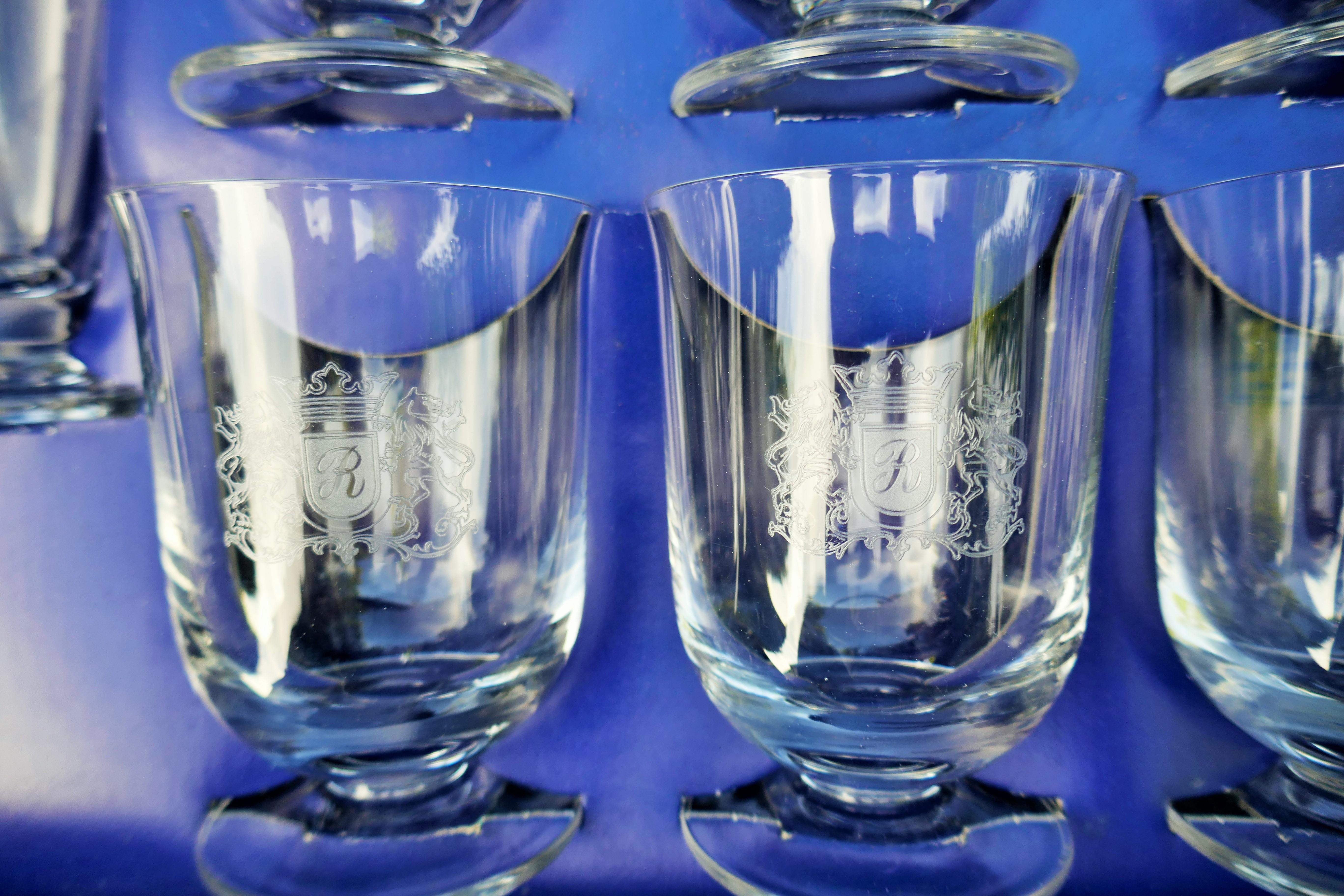 12 bicchieri di Luigi Massoni per Rothmans   For Sale 12