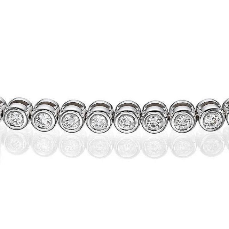 A classic Diamond bracelet made of 14K White Gold set with 60 Diamonds . The total carat weight of this beautiful Diamond bracelet is 1.20 carat, D-F color and VS clarity. 
 
Metal Type: 
This bracelet can be made in yellow gold, white gold or rose