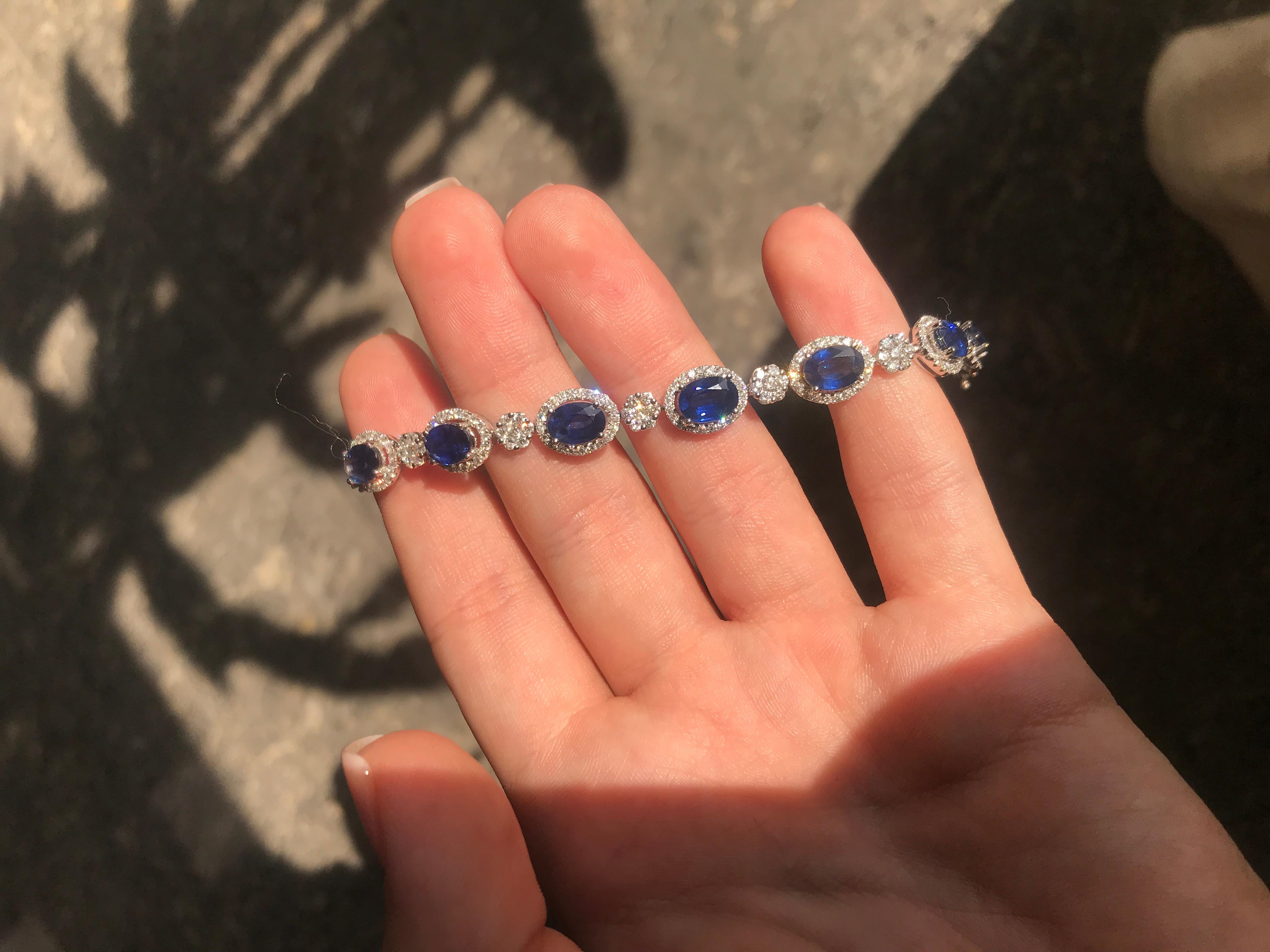 simple sapphire bracelet