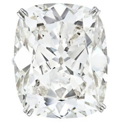 12 Carat Cushion Statement Brilliant White VS 14K Diamond Ring
