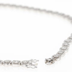 12 Carat Diamond Baguette Cluster Necklace