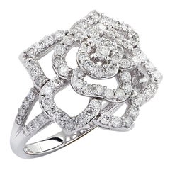1.2 Carat Diamond Flower Ring