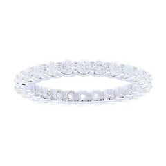 1.2 Carat Diamond in 14K White Gold Wedding Band 1981 Classic Collection Ring