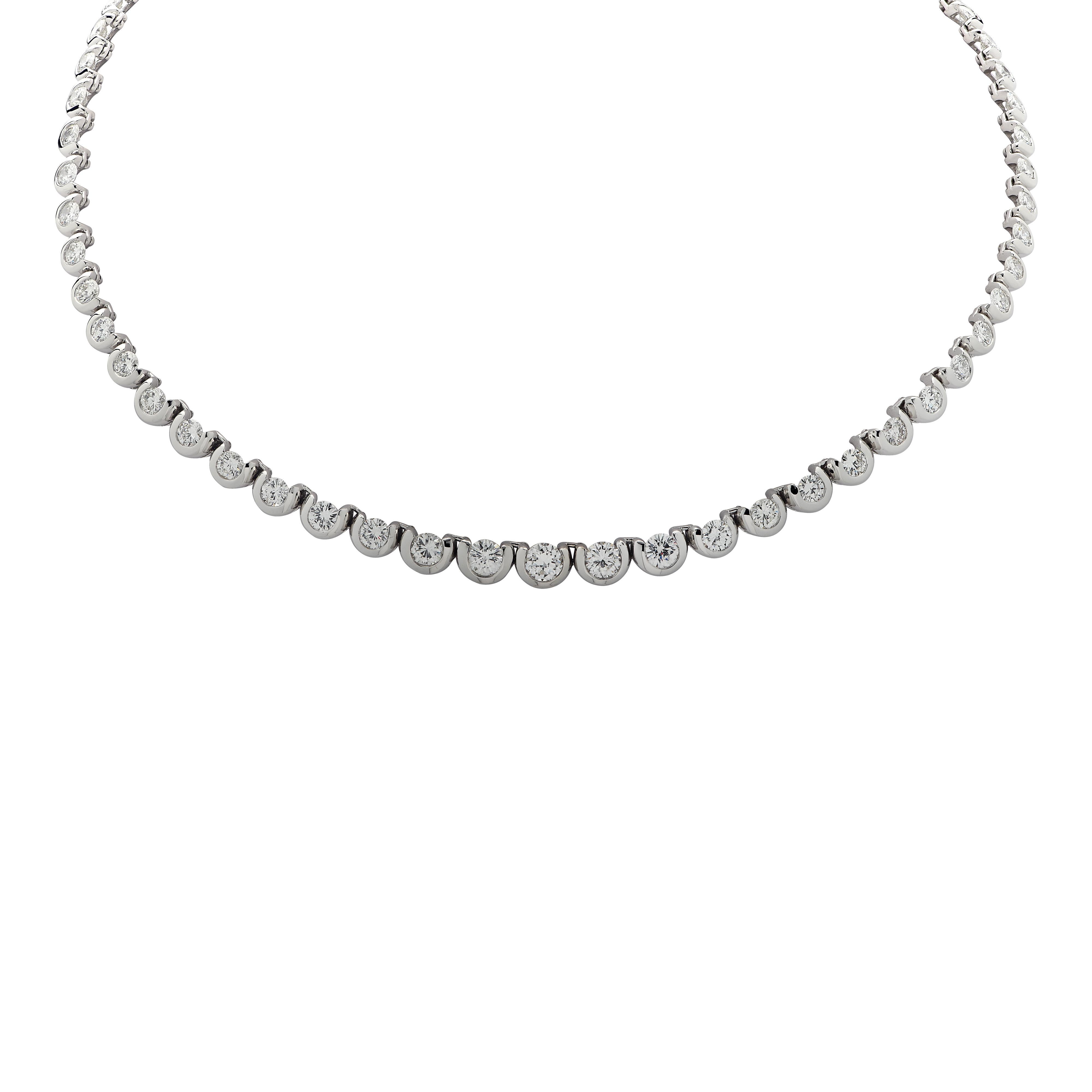 12 carat tennis necklace
