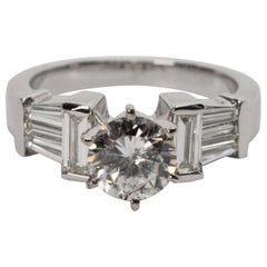 1.2 Carat Diamond White Gold Engagement Ring