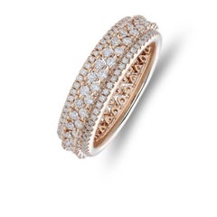 1.2 Carat Diamonds in 18K Rose Gold Ring - 1981 Classic Collection