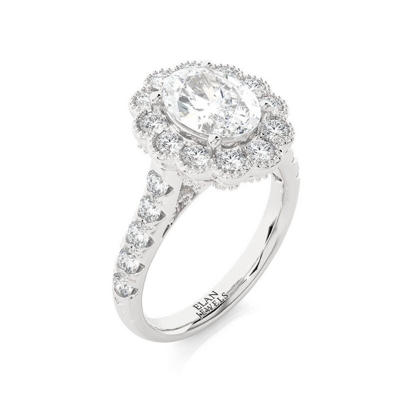 Diamond Carat Weight: This enchanting Vow Collection ring boasts a total of 1.2 carats of brilliant round diamonds. Each diamond is carefully selected for its exceptional quality and brilliance.

Gold Type: Meticulously crafted in 14K white gold,
