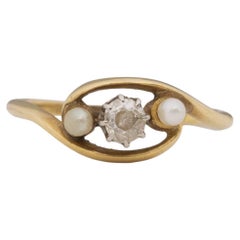.12 Carat Edwardian Diamond 14 Karat Yellow Gold Engagement Ring